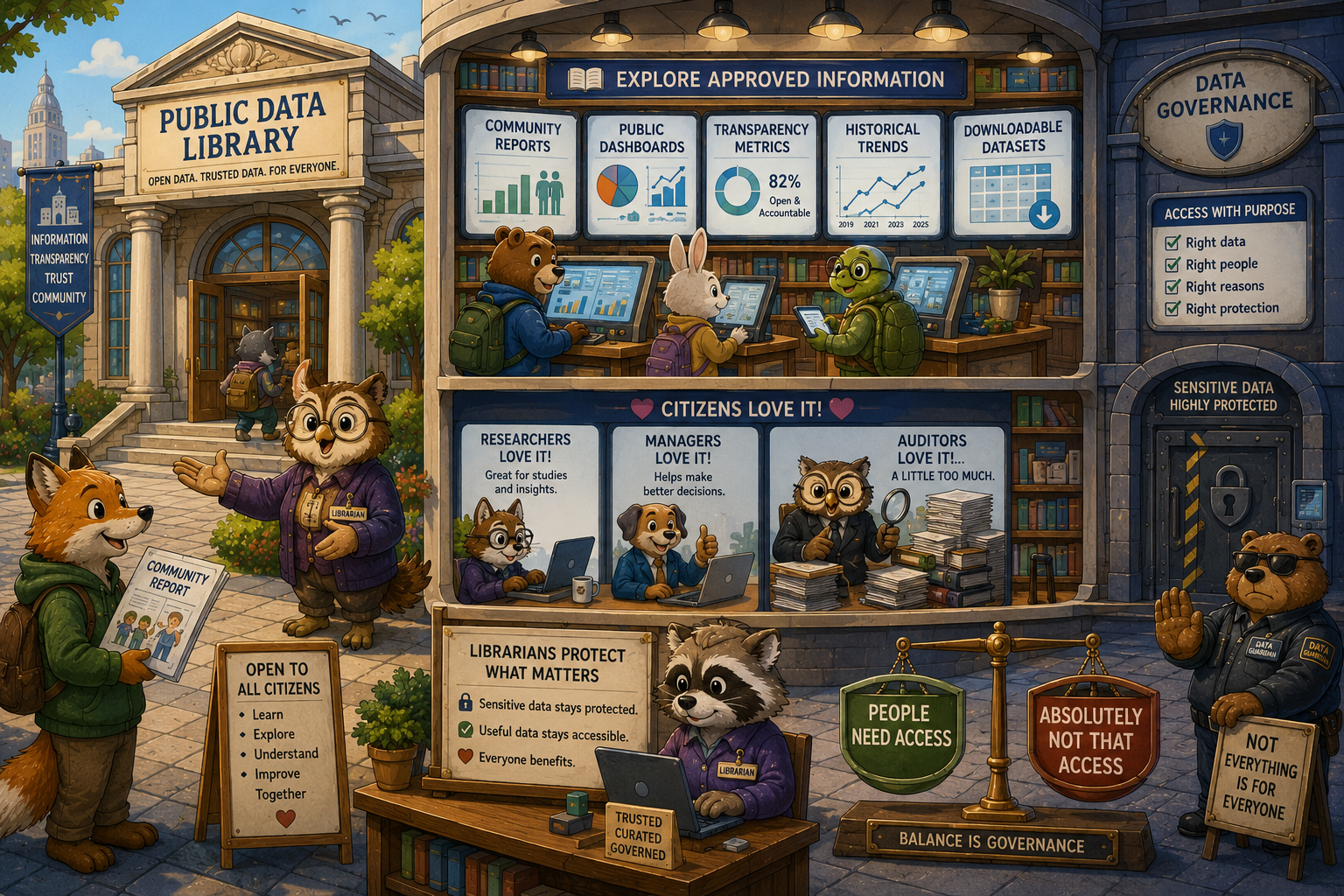 The Public Data Library balancing access, transparency, and protection